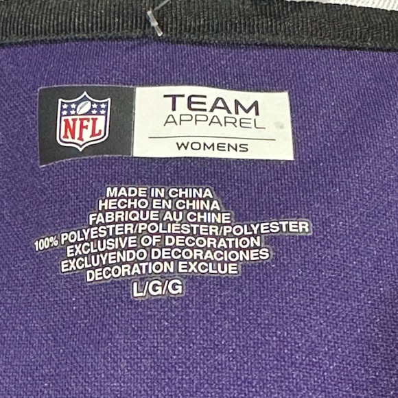 NWT NLF Ravens || Woman’s Jersey #21 Rice size Large - Picture 6 of 6